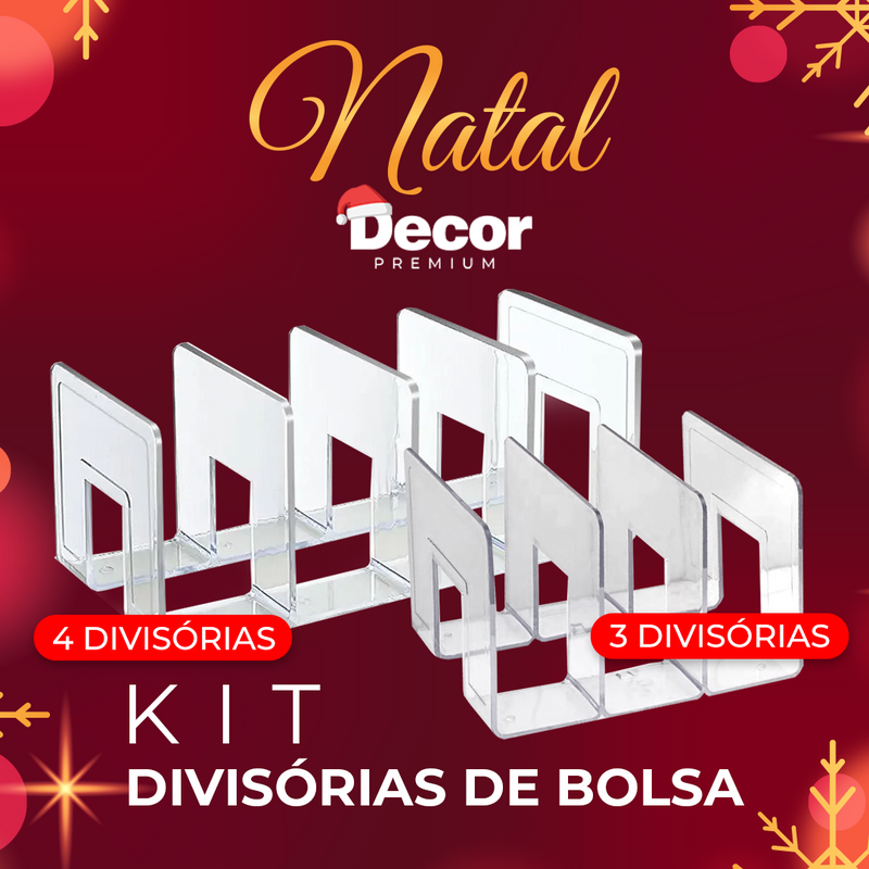 [NATAL MÁGICO] KIT ORGANIZADOR DE BOLSAS