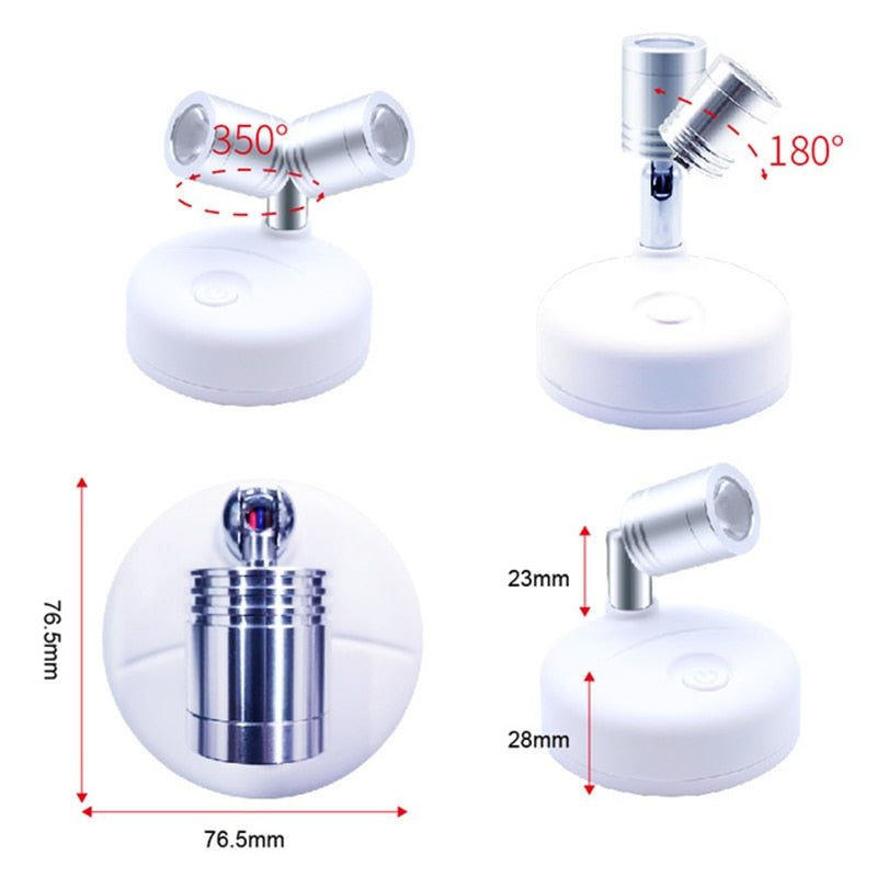 Spot Ajustável com Luz de LED - Sem fio com Controle Remoto